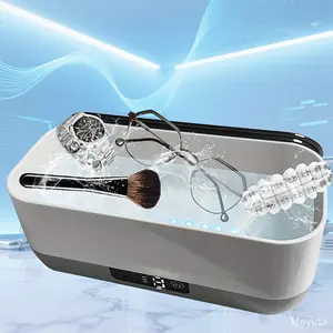 Compact and portable ultrasonic cleaner with high-frequency vibration - USB rechargeable, multi-functional jewelry and watch cleaner, suitable for glasses, orthotics, dentures | Ideal for home use, ultrasonic cleaner