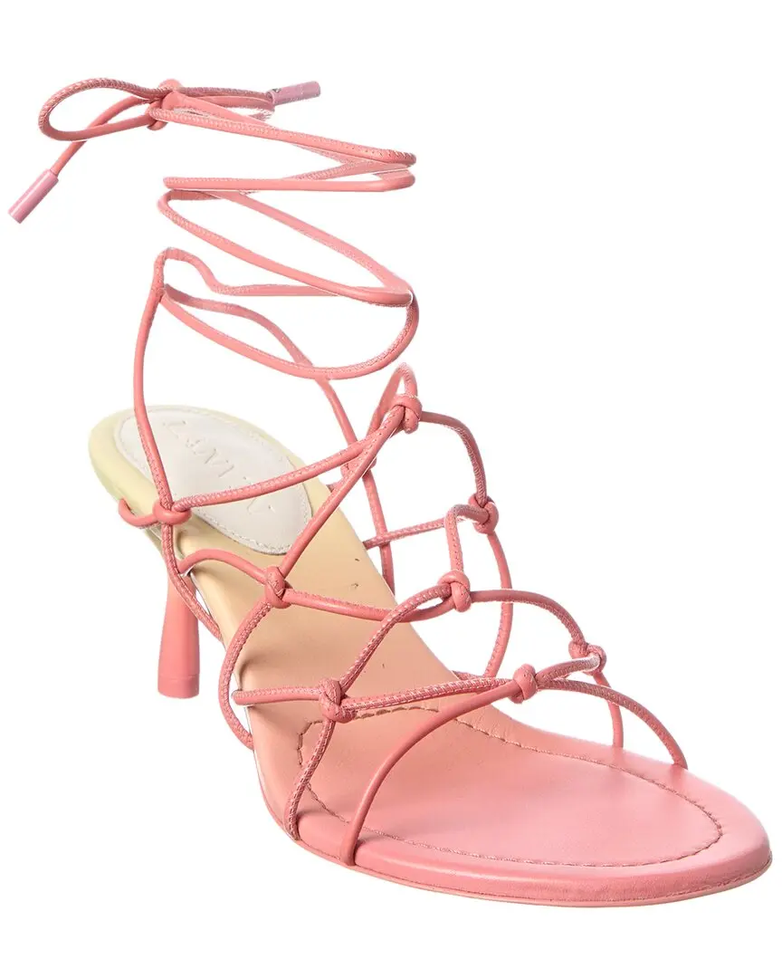 LANVIN Logo Leather Sandal