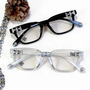 Unisex Vintage Black Stylish Square Frames Eyeglasses, Trendy Casual Lightweight Eyeglasses for Everyday Use,  Fashion Accessories for Outdoor Activities, Stylish Trendy Eyewear, Square Frames Glasses, Fashionable Frames Glasses.