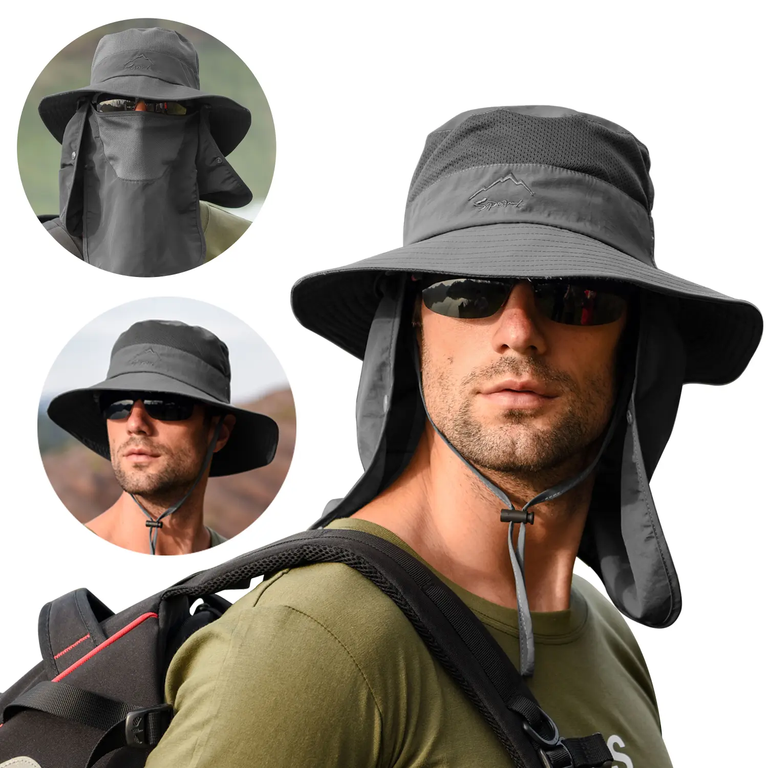 Wide Brim Sun Hat UV Protection Bucket Cap For Hiking Camping Fishing Safari For Men Women, Father's day gift. Wide Brim Sun Hat UV Protection Bucket Cap For Hiking Camping Fishing Safari For Men Women, Father's day gift.