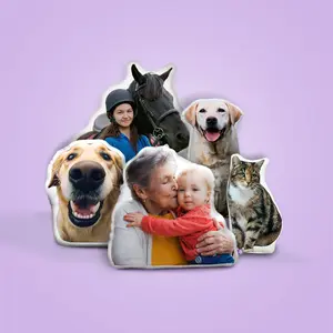 All About Vibe Custom Pillow Personalize Your Favorite Image for a Unique Gift Idea - Turn Your Photo into a Custom Shaped & Printed Pillow