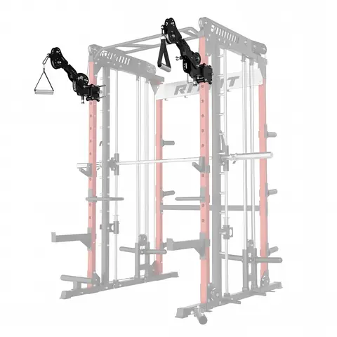 RitFit TAM1 Tornado Articulated Arm Attachment - Q235 Steel, Exclusively for M1 Pro, 360° Adjustable Lever Arms, 320lbs Capacity, 8-Bearing Large-Roller System, 9 Horizontal Stops, Aluminum Pulley, 150lb Angled Load, 230lb Vertical Load, for Flys, Presses