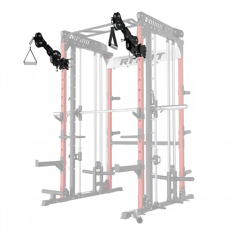 RitFit TAM1 Tornado Articulated Arm Attachment - Q235 Steel, Exclusively for M1 Pro, 360° Adjustable Lever Arms, 320lbs Capacity, 8-Bearing Large-Roller System, 9 Horizontal Stops, Aluminum Pulley, 150lb Angled Load, 230lb Vertical Load, for Flys, Presses