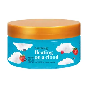 Bodycology Floating on a Cloud Exfoliating Sugar Scrub 10.5 Fl Oz with Sweet Pear & Vanilla Scent for Smooth Skin