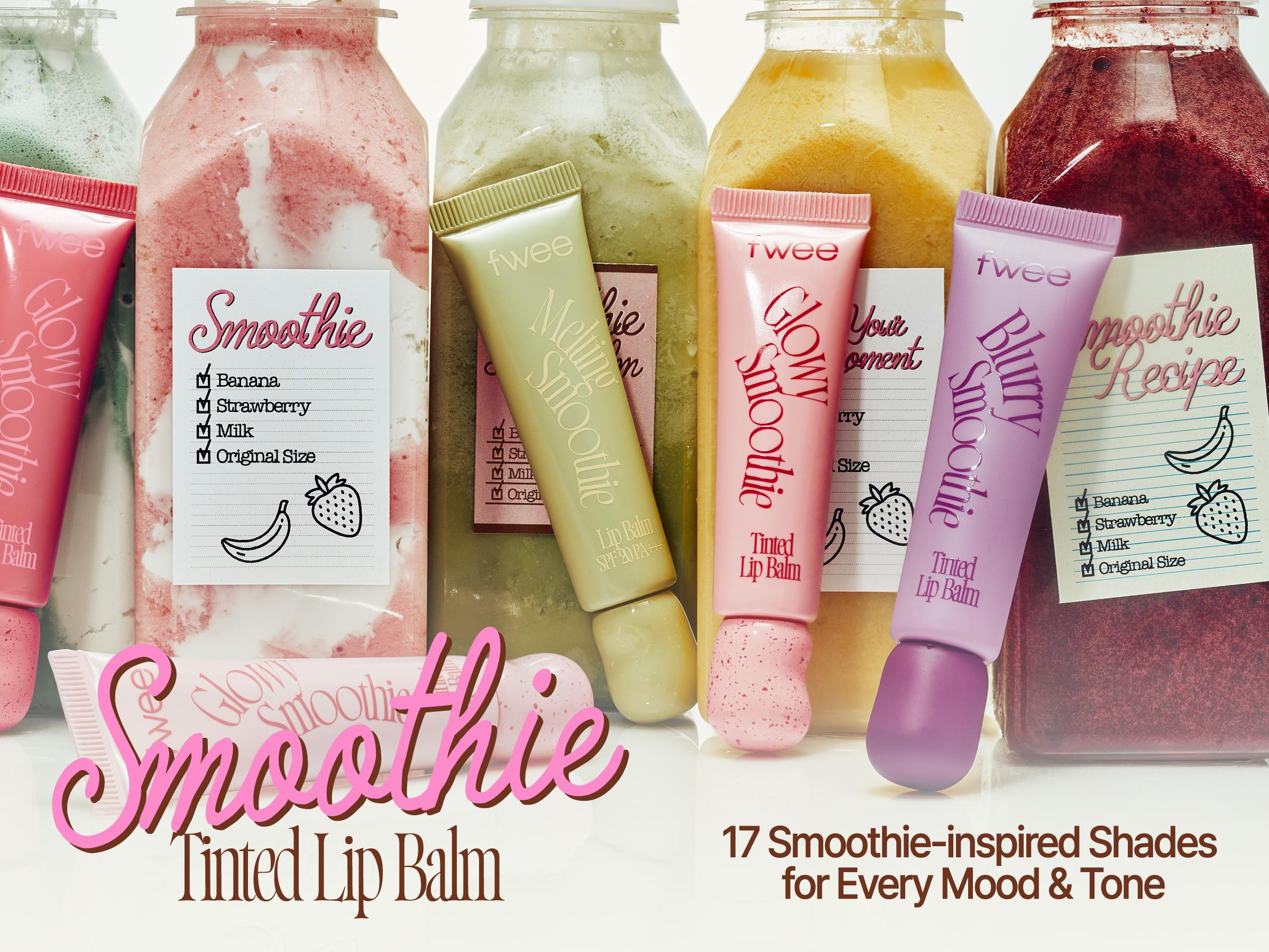 fwee Smoothie Tinted Lip Balm 9.5g (Glowy / Blur)