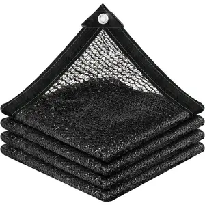 30% /40%/60%/70% Sunblock Shade Cloth Net Black Resistant - 8x12 Ft Garden Shade Mesh for Plant Cover, Greenhouse, Chicken Coop, Kennels, Tomatoes Plants-USA