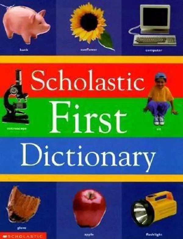 Used Scholastic First Dictionary by Judith Levey - Hardcover English School Educational Supply, Easy to Understand Definitions, Alternate Noun Forms, Build Vocabulary, 2.02 lb