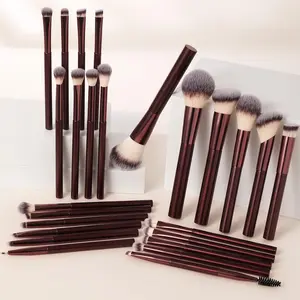 20/25PCS Makeup Brush Sets Premium Synthetic Hair Eyeshadow Blending Brush Sets Cosmetics Tools