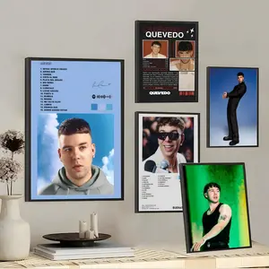 PIKPAKA Album Buenas Noches Q-Quevedo Painting Calligraphy Premium Canvas Wall Art Poster | HD Gallery Print | Waterproof, Fade-Resistant, Scratch-Proof | Modern Living Room & Bedroom Decor | Ideal Gift for Any Occasion