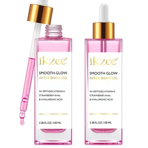 Ikzee Women's After Shave Care Oil 100ML 2 Bottles, Strawberry Moisturizing Skin Oil, Refreshing Skincare, Post-Epilation Use, Gentle Depilatory Solution, Daily Skin Care Essential