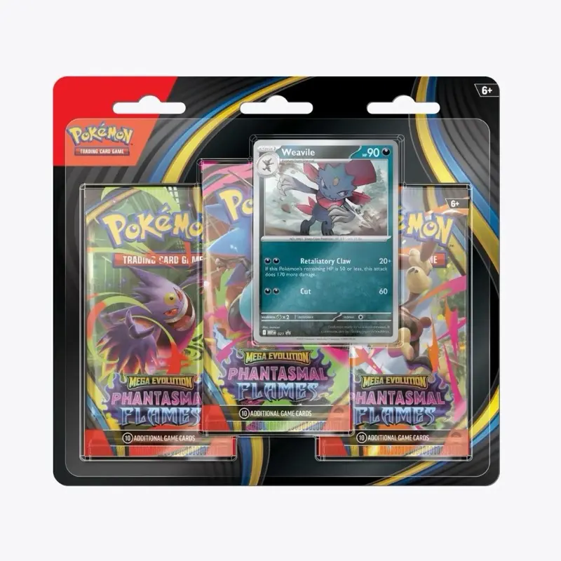 Phantasmal Flames 3 pack Blister Weavile