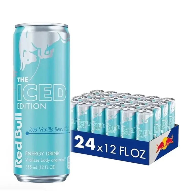 Red Bull iced vanilla berry 24 pack 12fl oz cans