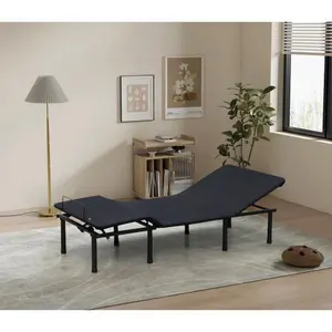 Seizeen Adjustable Bed Base, 3-Fold TXL, Motorized Head & Foot Incline, Quick Assembly