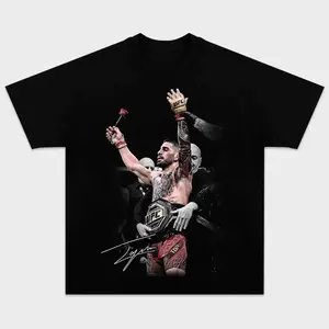 ILIA TOPURIA V2 TEE, Boxing T-shirt, Boxer Tee, Sports Shirt, UFC Shirt, MMA Shirt, Gift for Him Gift For Her Menswear Clothing Cotton Crewneck Casual Apparel Hoodie HGE