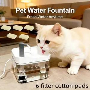 1.5L Cat Water Fountain with Automatic Filter USB Pet Drinking Dispenser Fresh Flow Live Water Circulation Automatic Water Feeder for Cats