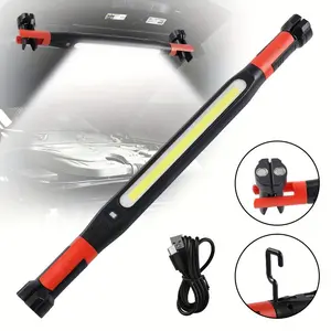 Work Light, 3000LM Bright LED Work Lights, 5200mAh Rechargeable Magnetic Underhood Work Light with Hooks, Cordless Battery Powered Mechanic Light for Car Repairing/Inspection/Garage/Workshop/Emergency Multifunctional Flashlight Portable Flashlight outdoor