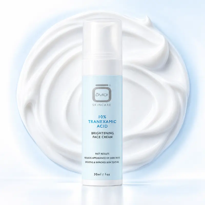 Omic+ 10% Tranexamic Acid Face Cream, Radiant Brightening A-165 Formula for Dark Spot Care, Uneven Tone, Compatible to Mix with Moisturizer