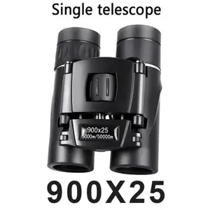 900x25 Mini Binoculars High-Powered BAK4 Prism Waterproof for Travel Bird Watching Outdoor Sports