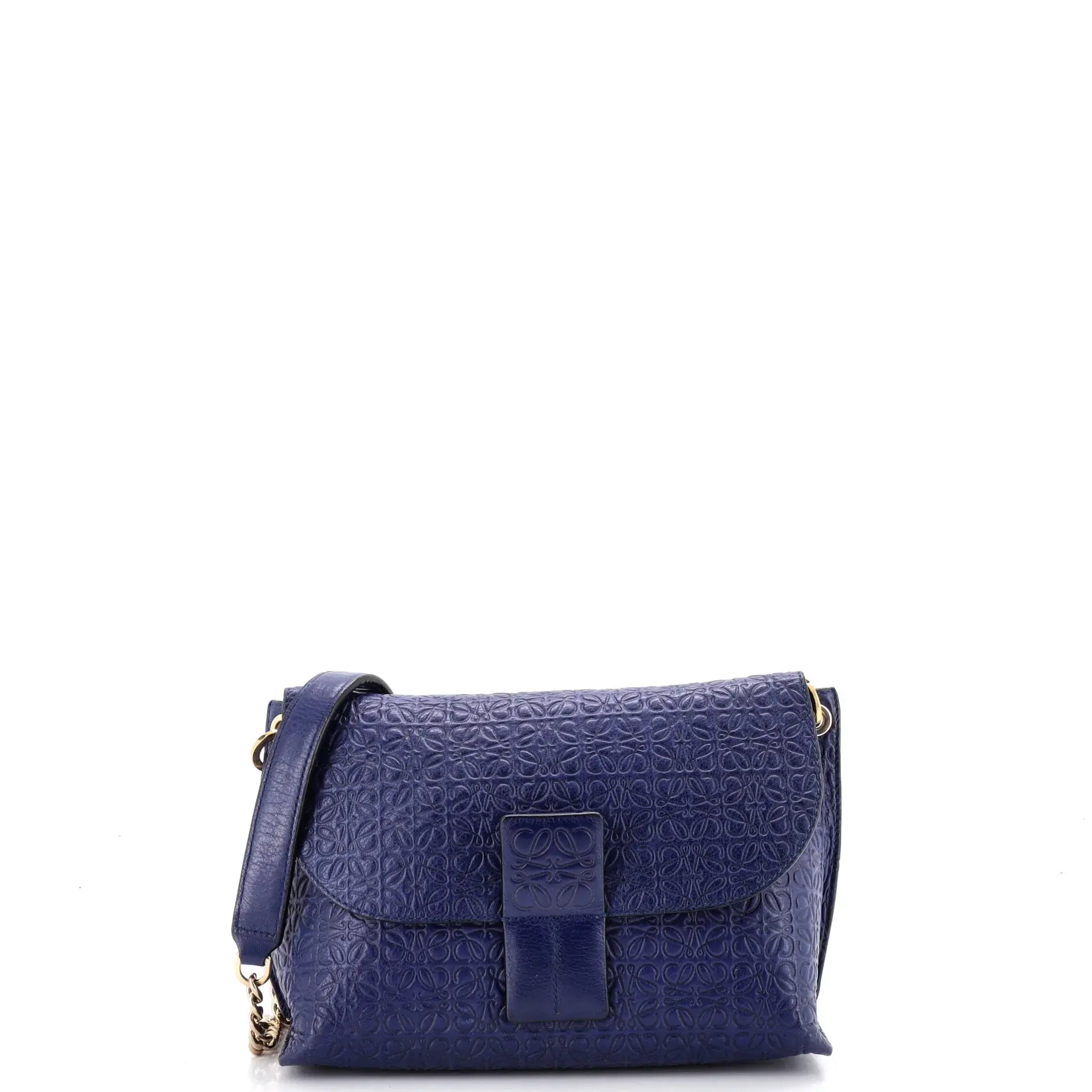Pre-owned Loewe Leather Shoulder Bags Avenue Crossbody Anagram Embossed by Rebag