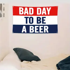 Bad Days Are Beer Days 3x5 Feet Flag with Holes, Perfect for College Dorms, Fraternities, Men's Caves, Parties