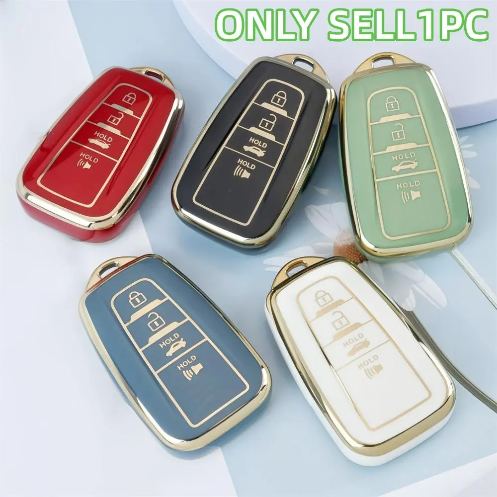 Car Key Case, Car Key Protector, Key Fob Cover Box, Key Fob Shell, Car Key Holder, Automotive Car Key Accessory for Toyota RAV4 Camry Corolla Avalon Prius GT86 Highlander, Interior Car Accessories