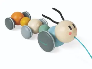 Janod SWEET COCOON - PULL ALONG CATERPILLAR with Cord