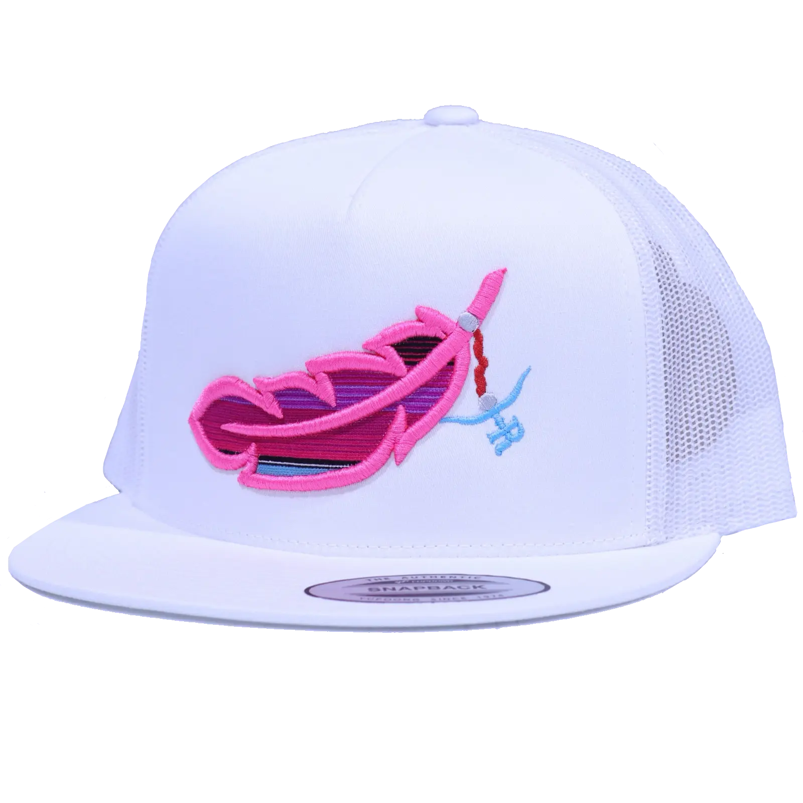 Feathered Outlaw Snapback Hat, Casual Unisex Cap, Sport Outdoor Fitted Cap