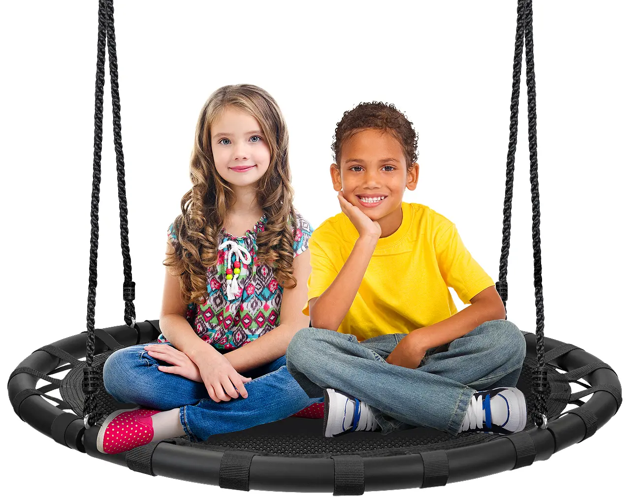 Sorbus Saucer Tree Swing - 40" Heavy Duty 220lbs Seat - Easy Install Flying Saucer Web Circle Swing Sorbus Saucer Tree Swing - 40" Heavy Duty 220lbs Seat - Easy Install Flying Saucer Web Circle Swing