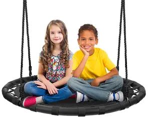 Sorbus Saucer Tree Swing - 40" Heavy Duty 220lbs Seat - Easy Install Flying Saucer Web Circle Swing