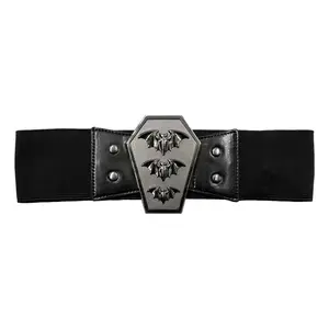 Women's  Elastic Waist Belt Bat Coffin