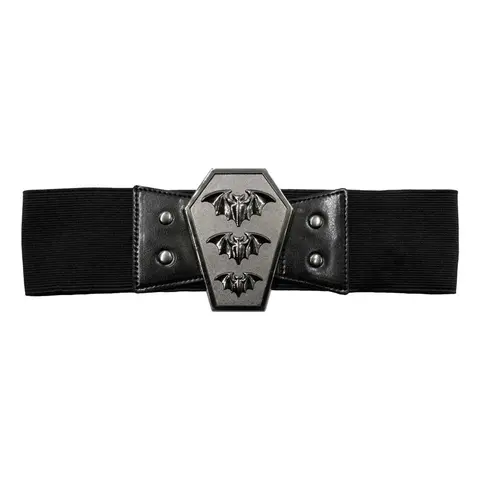 Women's  Elastic Waist Belt Bat Coffin