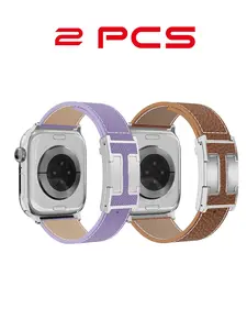 Magnetic Leather Watch Band for Women, Smartwatch Buckle, Premium Designer Style, Adjustable Length 165-215mm, Mother's Day Gift