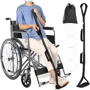39 Inch Long Rigid Leg Lifter with Padded Loops for Hands and Feet,Leg Lifter Strap Hip&Knee Replacement Surgery Recovery Kit,Foot Lifter Easily Get in and Out of Bed,Car,Wheelchair