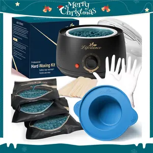 Lifestance Waxing Kit- Wax Warmer for Hair Removal Kit- Wax Starter Kit with 18 Items Hard Wax Kit for Full Body Legs Face Eyebrows Bikini Brazilian