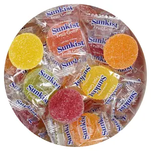 Gems, 1 Pound Bulk Bag, Fruit Gems, Soft Candy Individually Wrapped Snack Sweet Chewy Grape