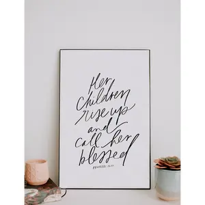 Print: Her children rise up...