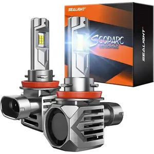 1994 Audi S4 9006/HB4 130W 6500K White IP68 LED Headlight Bulbs 2PCS SEALIGHT S7S