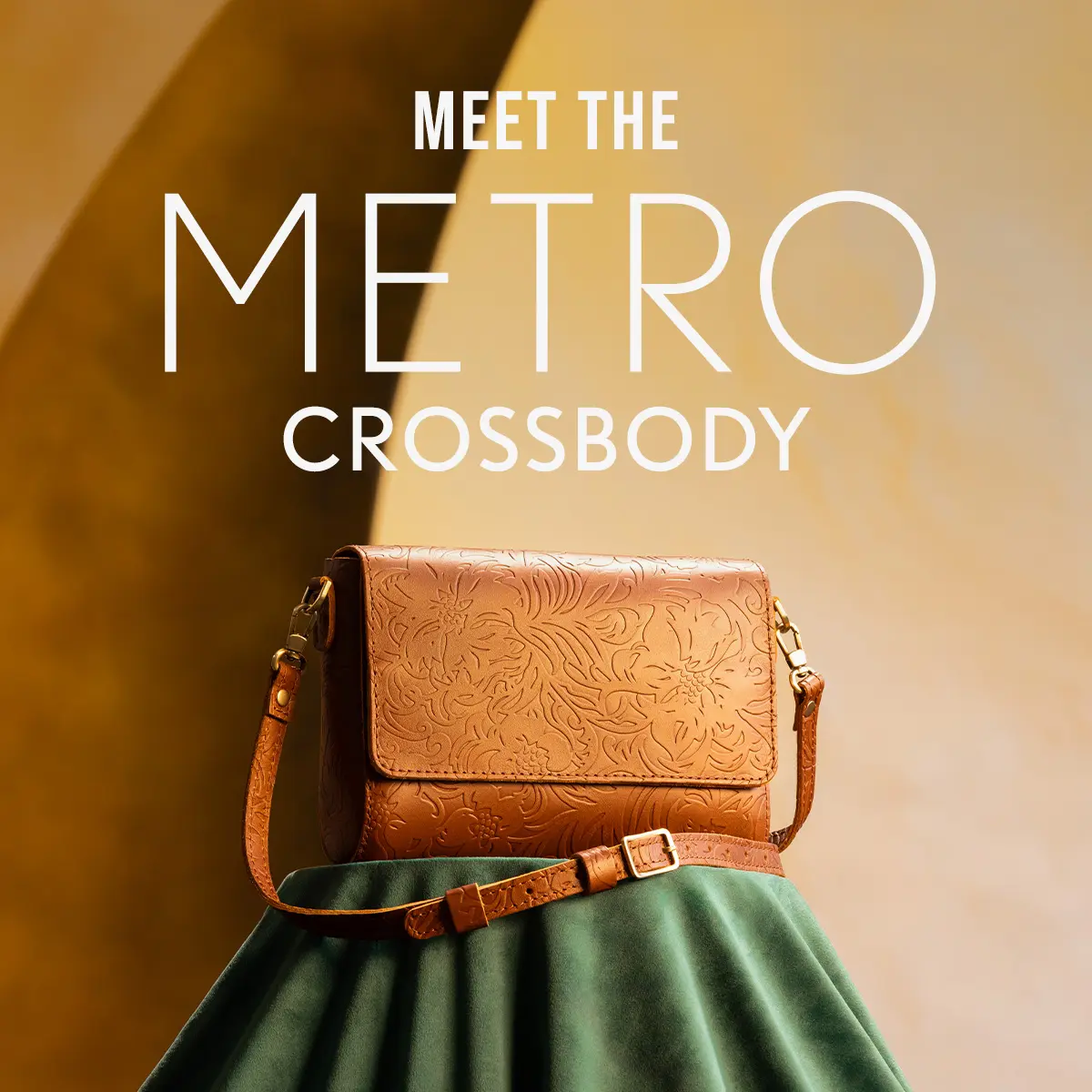 Portland Leather Metro Crossbody Bag - Convertible Flap Purse & Clutch with Removable Strap