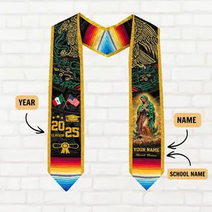 Custom Mexican Graduation Sash 2026, Mexican American Flag Graduation Sash 2026, Hispanic Sash