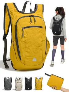 Lightweight Travel Folding Hiking Trekking Rucksack with Waterproof Fabric, Anti-Theft Multi-Compartment Large Capacity, Perfect for Hiking and Camping