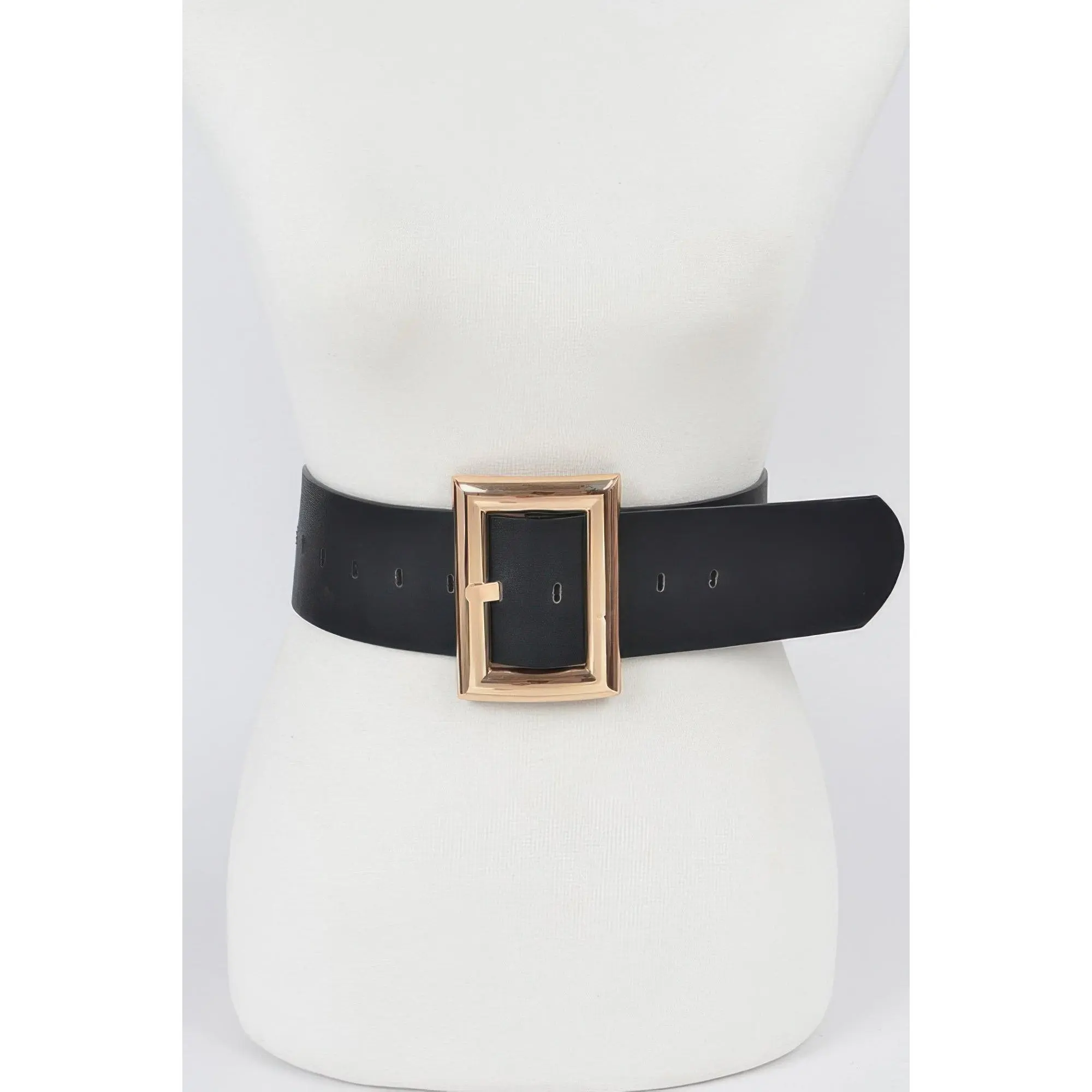 Simple Rectangle Buckle Plus Size Belt