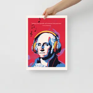 George Washington Drops The Beat Poster