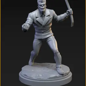 Tombstone 3D-Printed Character Figure Miniature (40mm on 35mm Base) - Crisis Protocol Proxy, Collectible Miniatures, C27, 3D-Printed Miniatures
