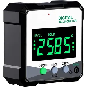Digital Angle Gauge Meter,   Base Level Box Angle Finder Protractor Bevel Gage Inclinometer Measuring Tool for Carpentry, Building, Masonry Bevel