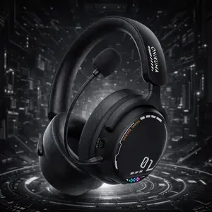 Onikuma 2.4g Wireless Tri-Mode Gaming Headset, PC Gaming Headset, Gaming Headphones, Over-Ear RGB Lighting, 1000mah Long Battery Life, Wired Connection, Non-Waterproof