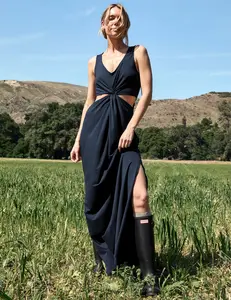 Maxi Around The World Front Twist Dress