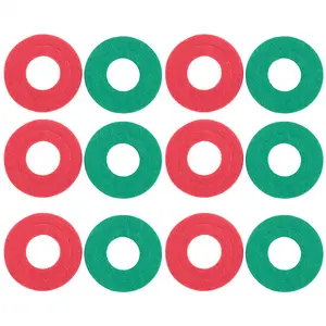 12 Pieces Battery Terminal Anti Corrosion Washers Fiber Battery Terminal Protector, 6 Red and 6 Green