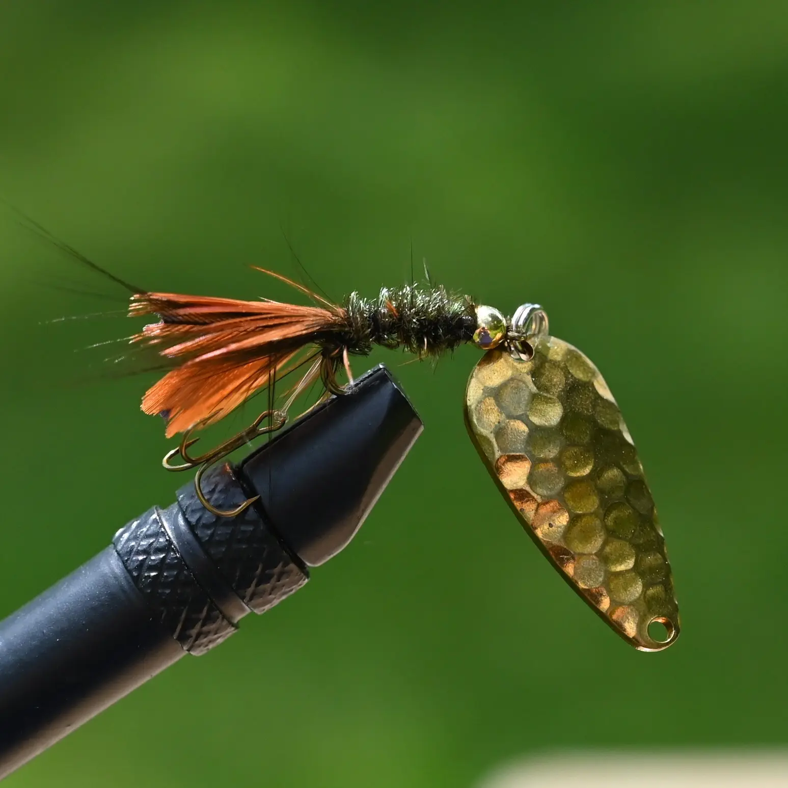 Wooly Bugger 3 Pack Short Striker with Casting Spoon Fishing Lure