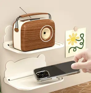 【No Drill】Cute Frog Wall-Mounted Shelf — Strong-Adhesive Bathroom Organizer. Ideal for shower areas, beauty products, and tight spaces; versatile enough for any corner, living room, or bedroom—usable anywhere!