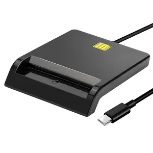 USB C CAC Reader, Smart Card Reader for Common Access Card, ID Card Verification, Compatible with Windows 7/8/10 and Mac OS 10.11.1